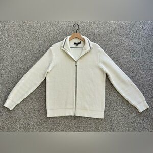 Theory Men’s Full Zip Waffle Sweater Size Medium